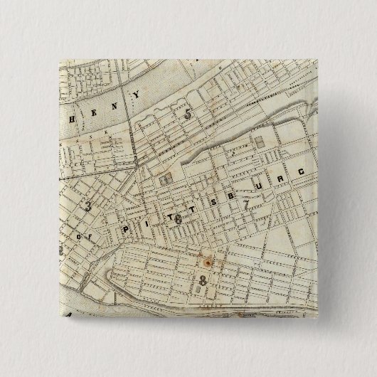 ペンシルバニア州ピッツバーグ 缶バッジ (正面)