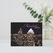 ペンシルバニア州フィラデルフィアのスカイライン ポストカード (スタンド正面)