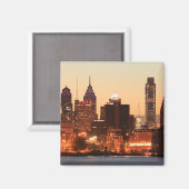 ペンシルバニア州フィラデルフィアのダウンタウン マグネット (正面/裏面)