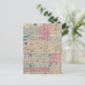 ペンシルバニア州フィラデルフィアの地図 ポストカード (スタンド正面)