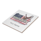 ペンシルバニア州マップ統一された州ヴィンテージUSA タイル (側面)