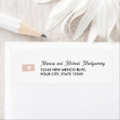 ペンシルバニア州マップ(ハート付き) - ANY COLOR ラベル (インサイチュ)