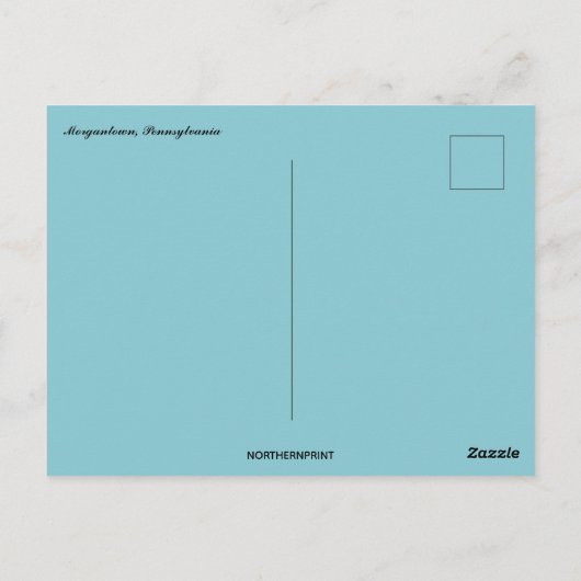 ペンシルバニア州モーガンタウンの農場 ポストカード (裏面)