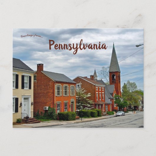 ペンシルバニア州ライトズビルの景勝地 ポストカード (正面)