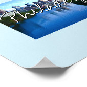 ペンシルバニア州写真の挿入と町の名前 ポスター (角)