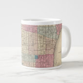 ペンシルバニア州地図フィラデルフィア ジャンボコーヒーマグカップ (正面右)