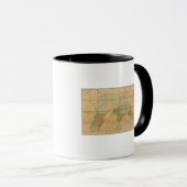 ペンシルバニア州州の地図 マグカップ (正面右)