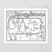 ペンシルバニア州形状犬の花色ページ チラシ (正面)