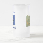 ペンシルバニア州旗の地図シティマグ フロストグラスビールジョッキ (中央)