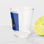 ペンシルバニア州旗を持つ愛国的なショットグラス ショットグラス (右)