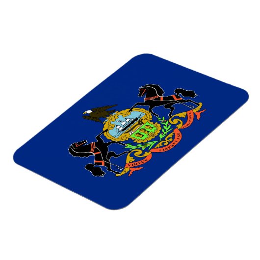 ペンシルバニア州旗を持つ愛国的な柔軟な磁石 マグネット (左側)