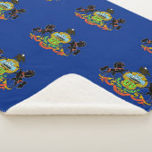 ペンシルバニア州旗を持つ愛国的シェルパ毛布 シェルパブランケット (3/4)