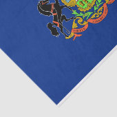 ペンシルバニア州旗を持つ愛国的ティッシュペーパー 薄葉紙 (詳細)