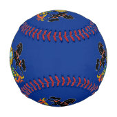 ペンシルバニア州旗を持つ愛国野球 野球ボール (正面)