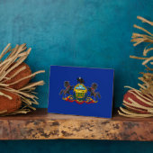 ペンシルバニア州旗デザイン フォトプラーク (側面)