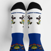 ペンシルバニア州旗パトリオティック，米国州保険料 ソックス (上部)