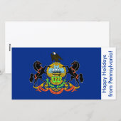 ペンシルバニア州旗,アメリカからのハッピーホリデー シーズンカード (正面/裏面)