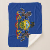 ペンシルバニア州旗 シェルパブランケット (正面)