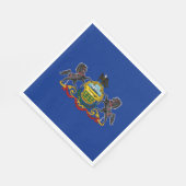 ペンシルバニア州旗 スタンダードランチョンナプキン (角)