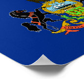 ペンシルバニア州旗 ポスター (角)