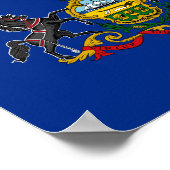 ペンシルバニア州旗 ポスター (角)