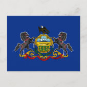 ペンシルバニア州旗 ポストカード (正面)