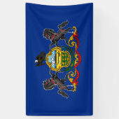 ペンシルバニア州旗 横断幕 (縦)