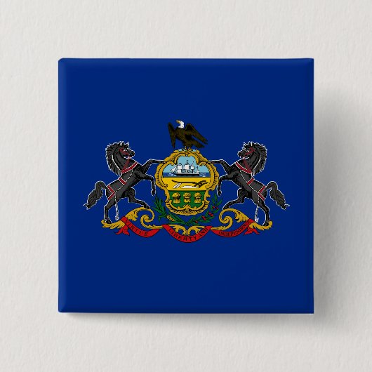 ペンシルバニア州旗 缶バッジ (正面)