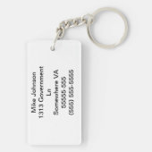 ペンシルバニア州立大学ワシントンDCヴィンテージスタイル キーホルダー (裏面)