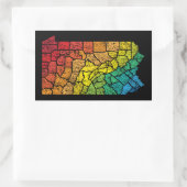 ペンシルバニア州色郡 長方形シール (バッグ)