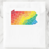 ペンシルバニア州色郡 長方形シール (バッグ)