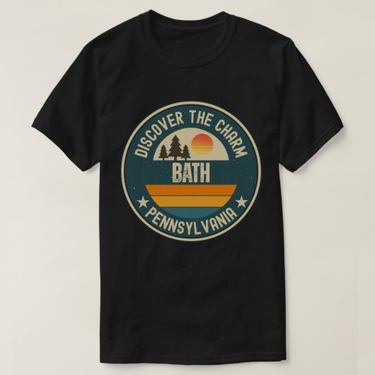 ペンシルバニア州，バス Tシャツ (デザイン正面)