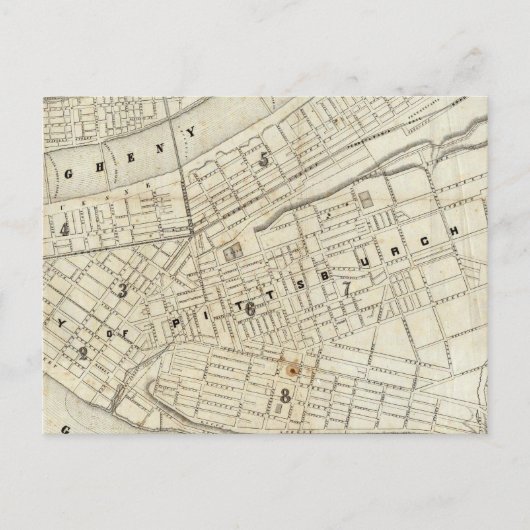 ペンシルバニア州，ピッツバーグ ポストカード (正面)