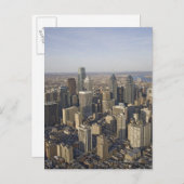 ペンシルバニア州,フィラデルフィアの空中表示 ポストカード (正面/裏面)