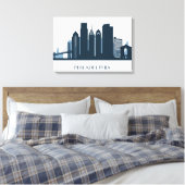 ペンシルバニア州,フィラデルフィア |モノクロシティ キャンバスプリント (インサイチュ (寝室))