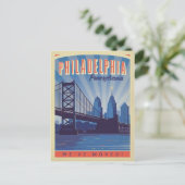 ペンシルバニア州，フィラデルフィア | 引っ越しました インビテーションポストカード (スタンド正面)