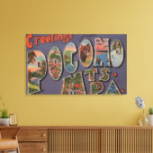 ペンシルバニア州 – ポコノマウンティア2 キャンバスプリント (インサイチュ (リビング))