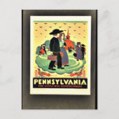 ペンシルバニア州、小さな赤い学校 ポストカード (正面)