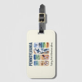 ペンシルバニア州 – 歴史、熱、故郷の海岸 ラゲッジタグ (正面縦)