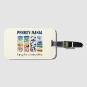 ペンシルバニア州 – 歴史、熱、故郷の海岸 ラゲッジタグ (正面横)