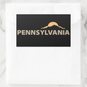 ペンシルバニア州，米国 長方形シール (バッグ)