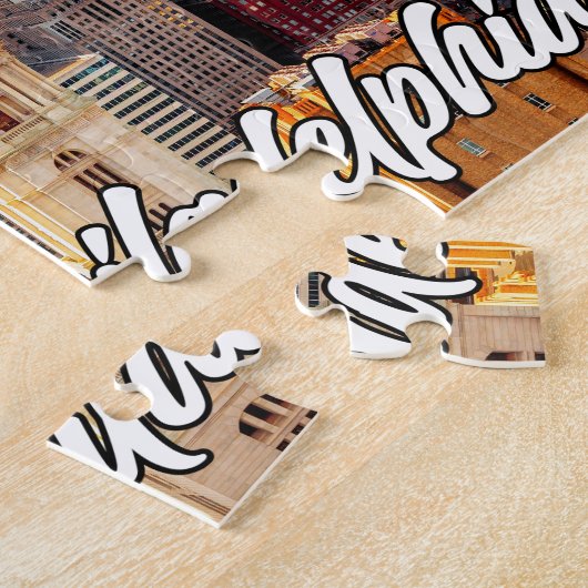 ペンシルバニア州，美しいフィラデルフィア ジグソーパズル (側面)