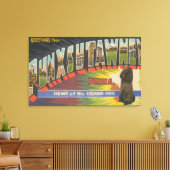 ペンシルバニア州Punxsutawney (Groundhog) キャンバスプリント (インサイチュ (リビング))