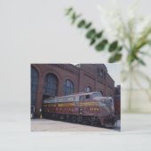 ペンシルバニア州RR、EMD E-8、PA 1読でリストア ポストカード (スタンド正面)