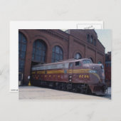 ペンシルバニア州RR、EMD E-8、PA 1読でリストア ポストカード (正面/裏面)