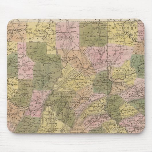 ペンシルバニア新地図 マウスパッド (正面)