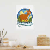 ペンシルバニア旅行のロゴ ポスター (キッチン)