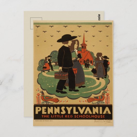 ペンシルバニア旅行はがき ポストカード (正面/裏面)