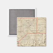 ペンシルバニア油地域地図 マグネット (正面/裏面)