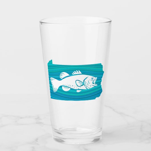 ペンシルバニア波魚釣り タンブラーグラス (正面)